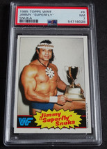 1985 Topps WWF #6 Jimmy Superfly Snuka Wrestling Card PSA 7 NM - £19.58 GBP