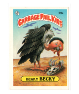 1986 Topps Garbage Pail Kids BEAKY BECKY #99a Series 3 Sticker Card GPK EX - $3.41 CAD