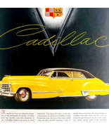 1947 Cadillac Series 62 Advertisement Automobilia Yellow Luxury Car DWJJ21 - $548.16 MXN