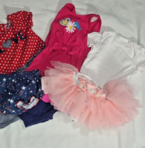 Bundle Baby Girls Outfit &amp; Set READ Tutu,Jumper,One-z,Joggers Size 3 to 18 Mouth - £26.13 GBP