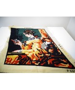 Vintage Preworked Needlepoint Tapestry Raniel P501 Reading A Book - £15.73 GBP