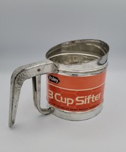 Vintage 3 Cup Sifter Foley Sifter #180 Vtg Made In Usa Working - £11.00 GBP