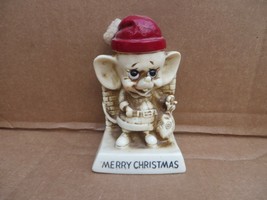 Vintage 1970&#39;s Russ berrie Figure Merry Christmas Mouse - £11.13 GBP