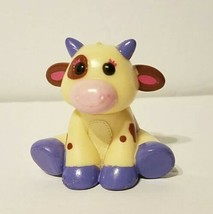 Rare Disney Doc Mc Stuffins Moo Moo The Cow 2&quot; Figure Cake Topper Toy Just Play - £10.75 GBP