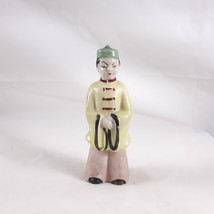 Japan Asian Bellhop Yellow Jacket Ceramic Figurine Vintage - £12.51 GBP