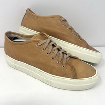 Woman By Common Projects Tournament Low Fashion Sneaker Sz 38 / 8 Tan Le... - $49.45