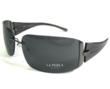 La Perla Sunglasses MOD.SPE 653M COL.568 Black Gray Wood Grain with blac... - $74.86
