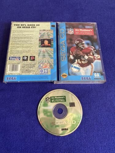 Primary image for Joe Montana's NFL Football (Sega CD, 1993) CIB Complete - Tested - Case Damage