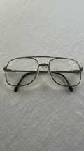 Luxottica Ricardo Eyeglasses Frame Unisex Silver Metal Full Rim Square 5... - $34.62