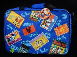 Walt Disney Company Mickey&#39;s World Tour Kids Overnighter Tote Bag Luggag... - £27.45 GBP