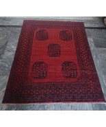 5x6 Bokhara Tribal Turkmen Geometric Afghan Rug - $8,852.58 MXN