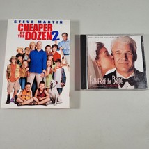 Steve Martin Cd and DVD Lot Cheaper By The Dozen 2 DVD and Father of Bride CD - £9.02 GBP