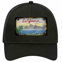 California Lake Tahoe Rusty Blank Novelty Black Mesh License Plate Hat - £22.92 GBP