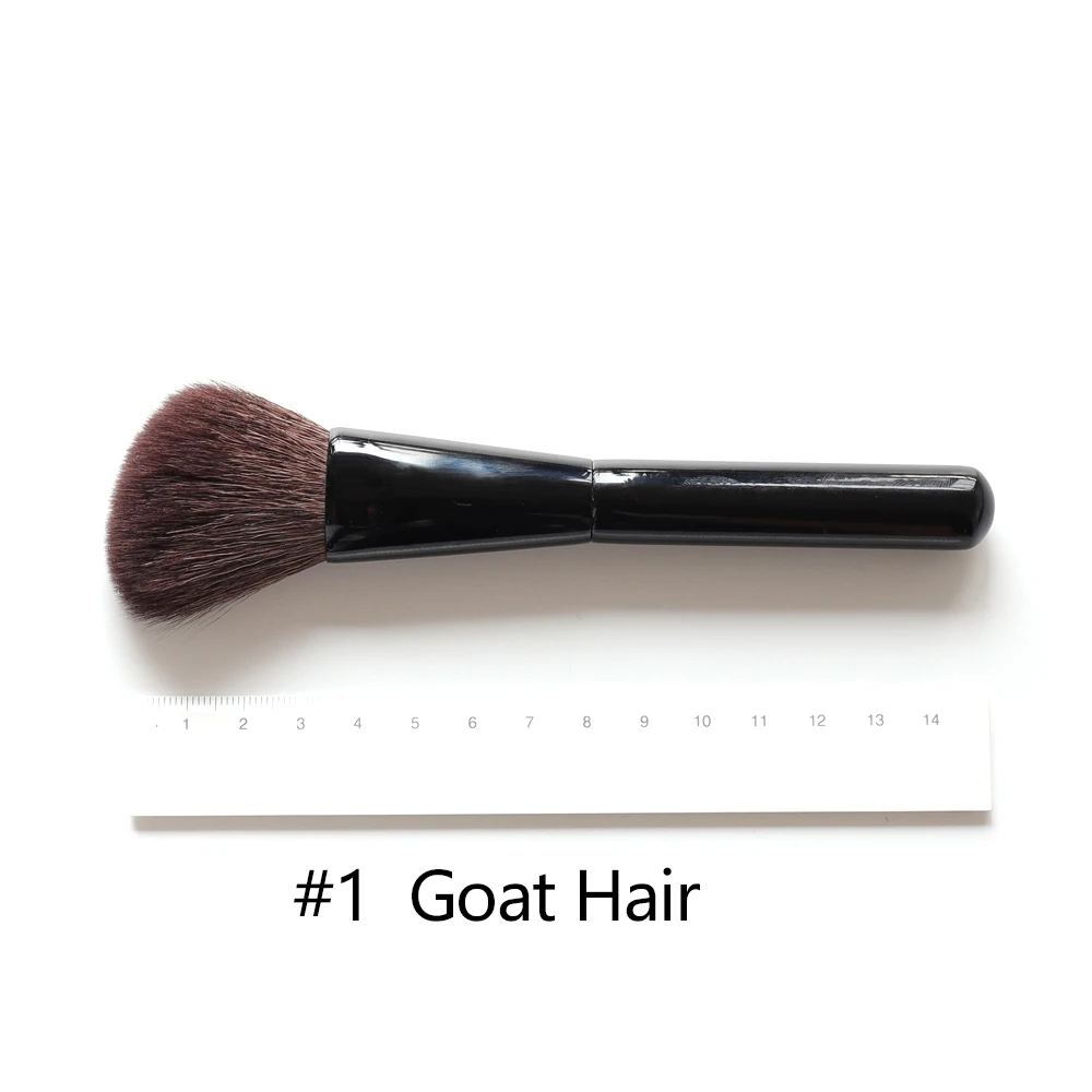 Natural goat hair cosmetic makeup eye shadow brushes kit blending shader tapered crease thumb200