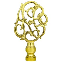 Royal Designs, Inc. Hand Carved Caste Floral Finial for Lamp Shade, Anti... - $24.70+