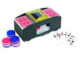 Jobar Easy Automatic 2 Deck Playing Card Shuffler Machine - £15.47 GBP
