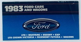 1983 Ford Cars and Wagons Dealer Showroom Sales Brochure Guide Catalog - $9.45