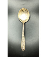 Vintage Sterling Silver Silverware Flatware Soup Spoon Gumbo Southern Rose 1933