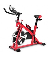 Adjustable Exercise Bicycle for Cycling and Cardio Fitness - Color: Red - $256.03