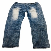 Encrypted Jeans Mens 44 - Actual Measurement 42x26 Acid Wash Denim Distr... - $42.70