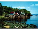 View of Back Cove Harbor Maine ME UNP Chrome Postcard V22 - $7.87