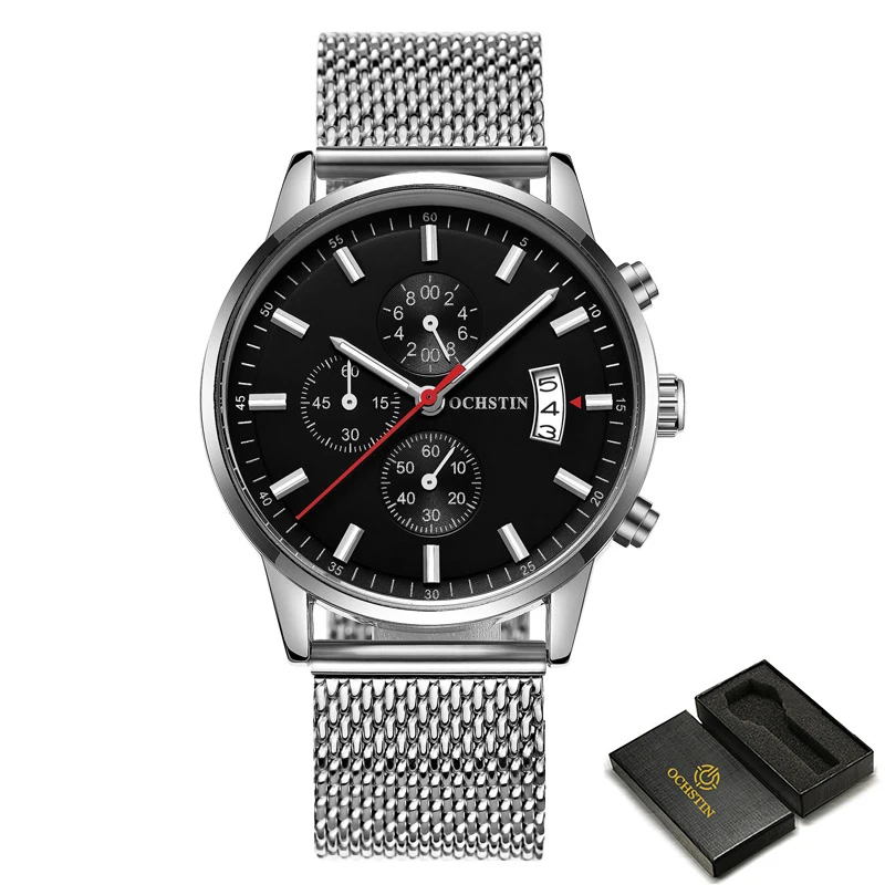 OCHSTIN Quartz Wristwatch Men Military Pilot Watch Sports Watches Male Waterproo