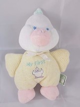 Soft Dreams Duck Rattle Plush My First 8 Inch Stuffed Animal toy - $9.95