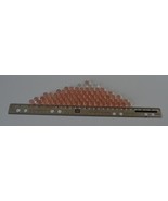 Glass Marbles-76 total 72 are Dark Amber Lite Tint and 4 are Clear - $27.36