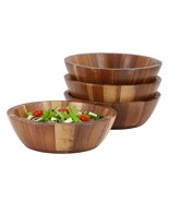 MegaChef 4 Piece Acacia Wood 7 Inch Bowl Set - €115,36 EUR