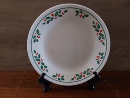 Corelle Winter Holly Christmas 6.75&quot; Bread Dessert Appetizer Plates 1 Piece - $14.60