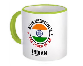 India : Gift Mug Flag Never Underestimate The Power Indian Expat Country - £12.51 GBP