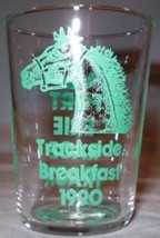 Fort Erie Trackside Breakfast Glass 1990 - $5.00