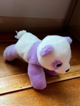 Small Aurora Purple &amp; White Super Soft Plush Panda Bear Stuffed Animal – 5 inche - £9.02 GBP