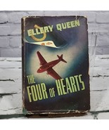 THE FOUR OF HEARTS by Ellery Queen Mystery HC Triangle Books 1941 - £15.81 GBP