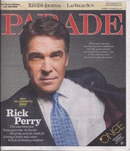 Rick Perry, Simon Baker, Josh Charles @ Parade Las Vegas Mag Oct 2011 - £3.16 GBP