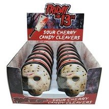 Friday the 13th Movie Jason Cleaver Shaped Candy Embossed Metal Tin Box of 12 - £35.44 GBP