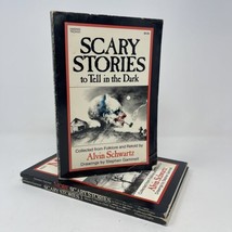 Lot of 3 Scary Stories to Tell in the Dark Alvin Schwartz PB Horror YA Vintage - £12.69 GBP