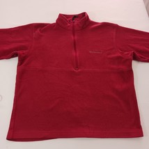 Columbia WU6176 Men's Hemlock Ridge Pullover Brick Red Fleece Jacket Size Large image 10
