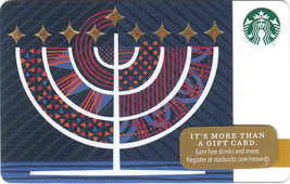 Starbucks 2016 Hanukkah Collectible Gift Card New No Value - £1.55 GBP