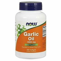 NOW Supplements, Garlic Oil 1500 mg, Serving Size Equivalent to Whole Clove G... - £13.04 GBP