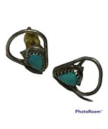 vintage Sterling silver 925 Sterling Silver and Turquoise earrings - $89.79 CAD