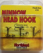 Northland Fishing Size 10 Black Nickel  Minnow Head Hook MHT10-3-RARE-SH... - €12,55 EUR