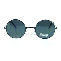 Thin Lite Metal Frame Round Circle Sunglasses Spring Hinge - £14.91 GBP