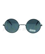 Thin Lite Metal Frame Round Circle Sunglasses Spring Hinge - £14.83 GBP