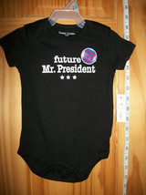 Faded Glory Baby Clothes 3M-6M Newborn Bodysuit Costume Future President... - $12.34
