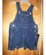 Faded Glory Baby Clothes 3M-6M Newborn Shortall Bottoms Blue Denim Jean ... - $108.14 MXN