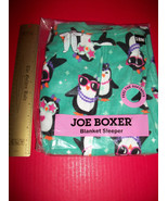 Joe Boxer Baby Clothes 18M Penguin Blanket Sleeper Green Pajama PJs Slee... - £7.52 GBP