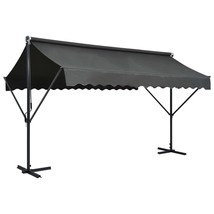 vidaXL Awning Anthracite Powder-coated steel, 100% polyester with PU coa... - €648,67 EUR