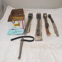 Lot of Vintage Schick 18&quot; Pipe T-Shape Strap Wrench Finger Grove LOT 606 - £135.52 GBP
