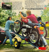 1977 Harley Davidson Motorcycle Advertisement GE Portable Radio Cassette... - $29.99